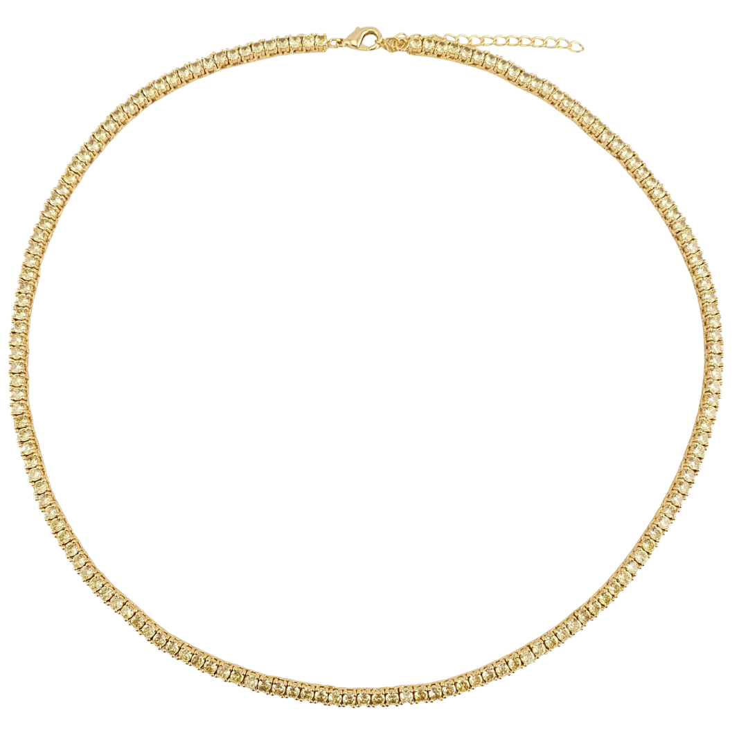 Collar tennis rosa 3mm