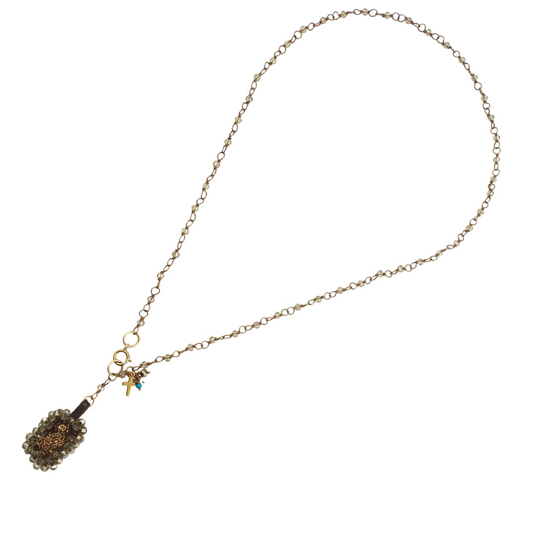 Pulsera escapulario vtas y tela