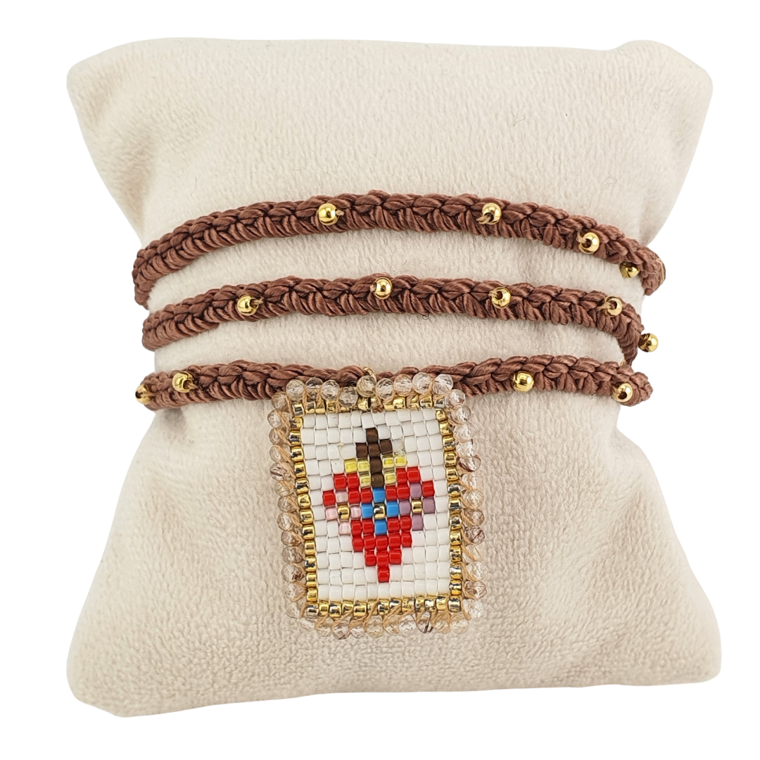 Pulsera escapulario vtas y tejido