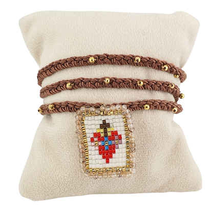 Pulsera escapulario vtas y tejido