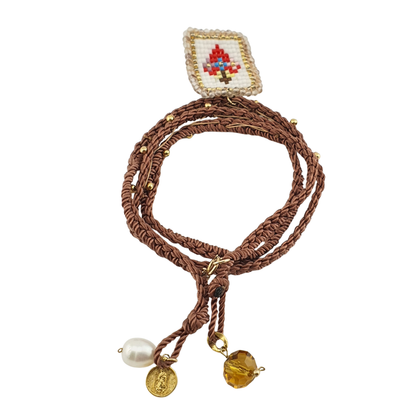 Pulsera escapulario vtas y tejido