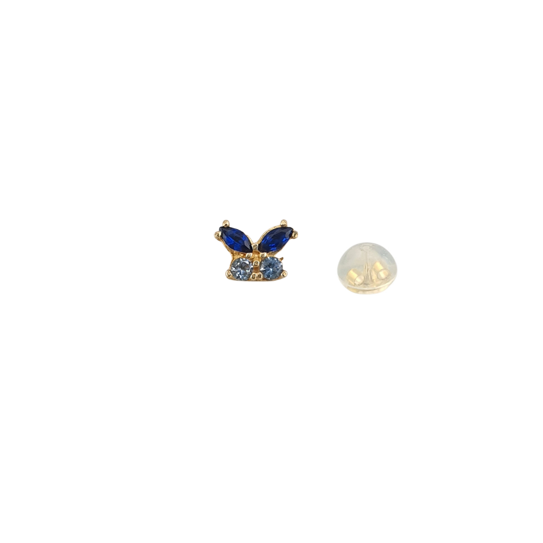 Arete mariposa circonias oro