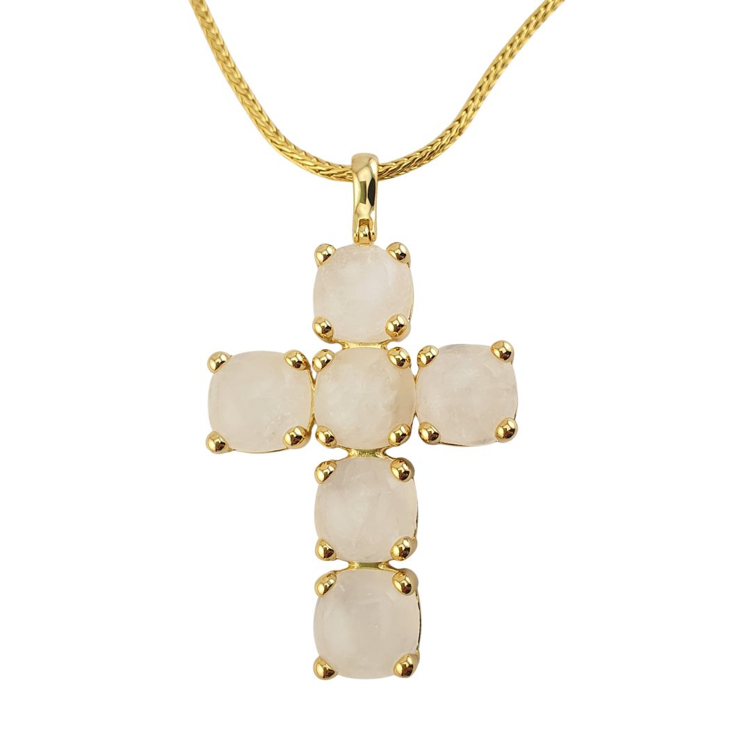 Collar cruz cuarzo