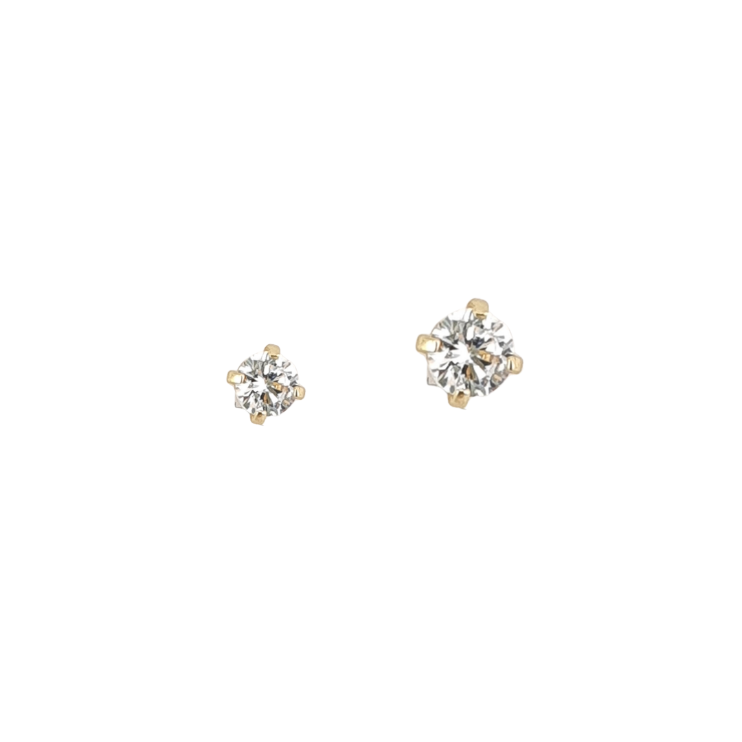 Arete solitario 2.5 mm oro