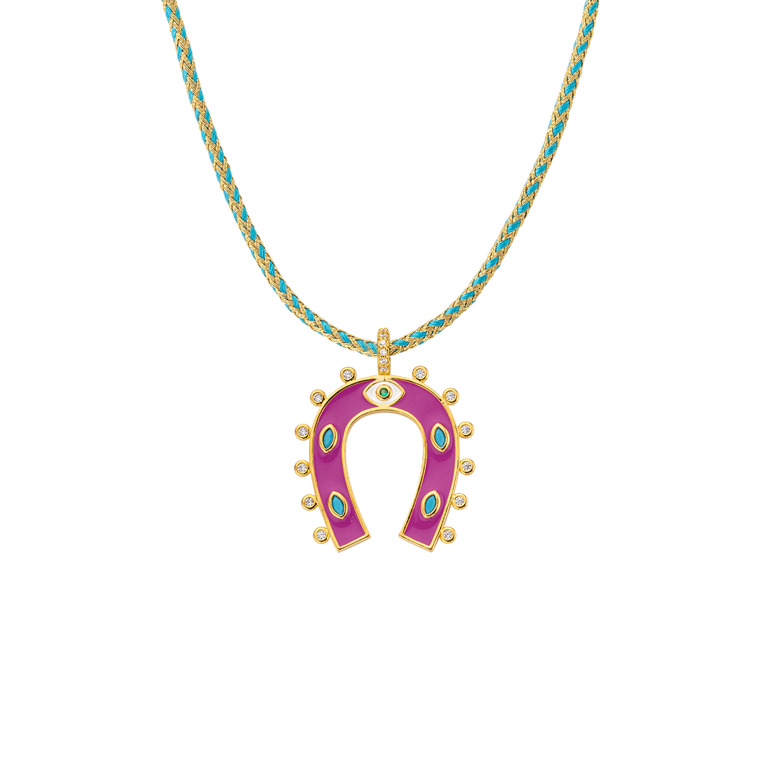 Collar herradura con circonias