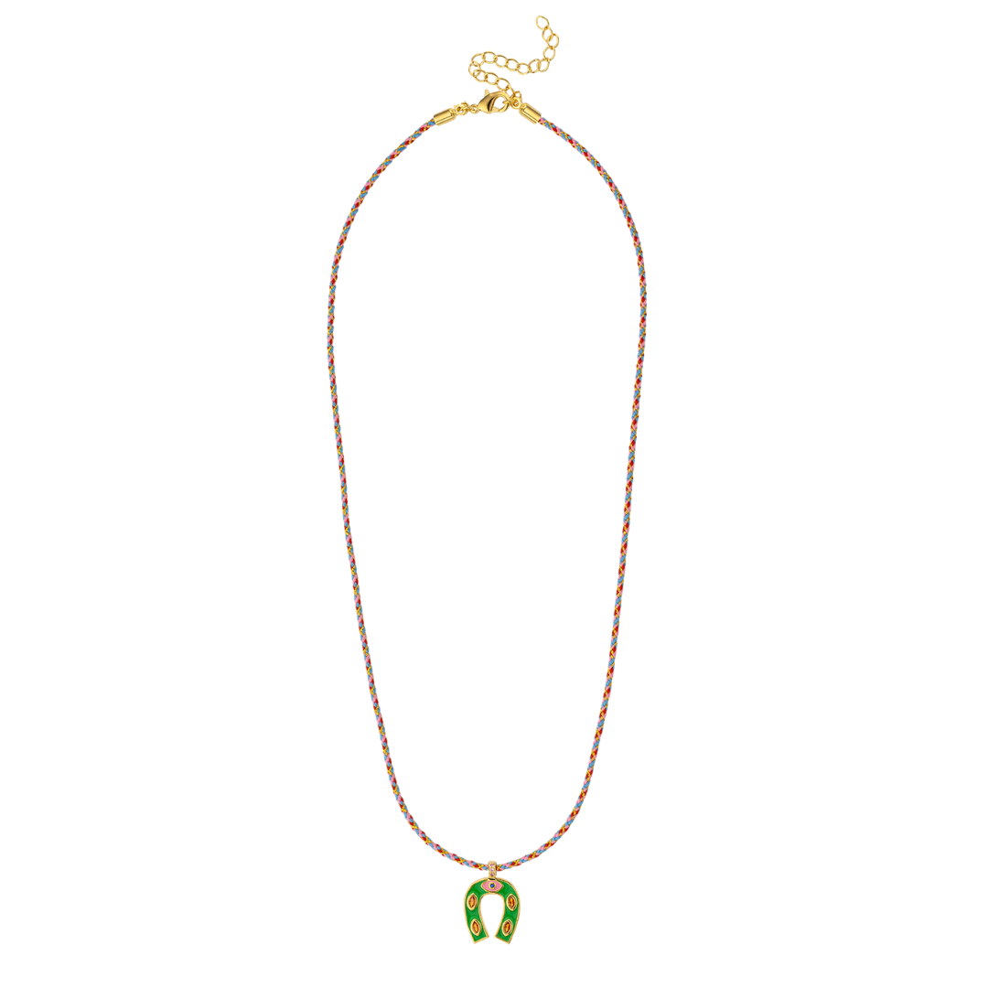 Collar herradura ojo y cordón