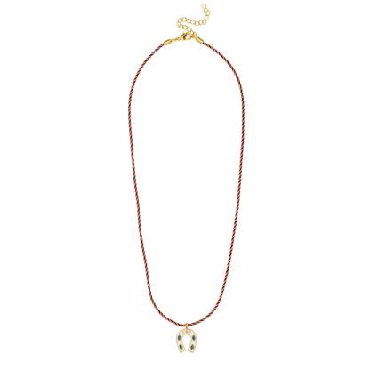 Collar herradura ojo y cordón