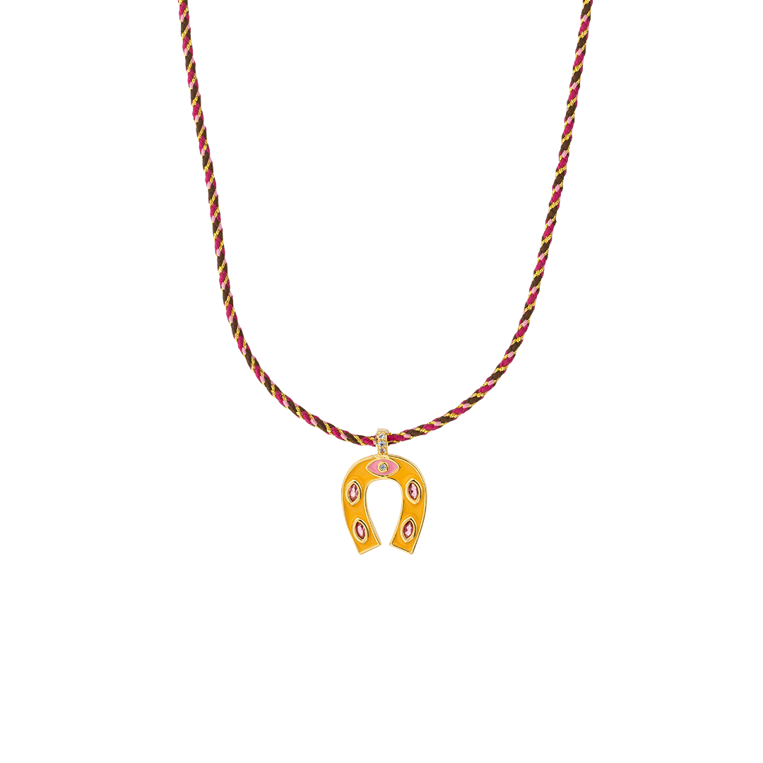 Collar herradura ojo y cordón