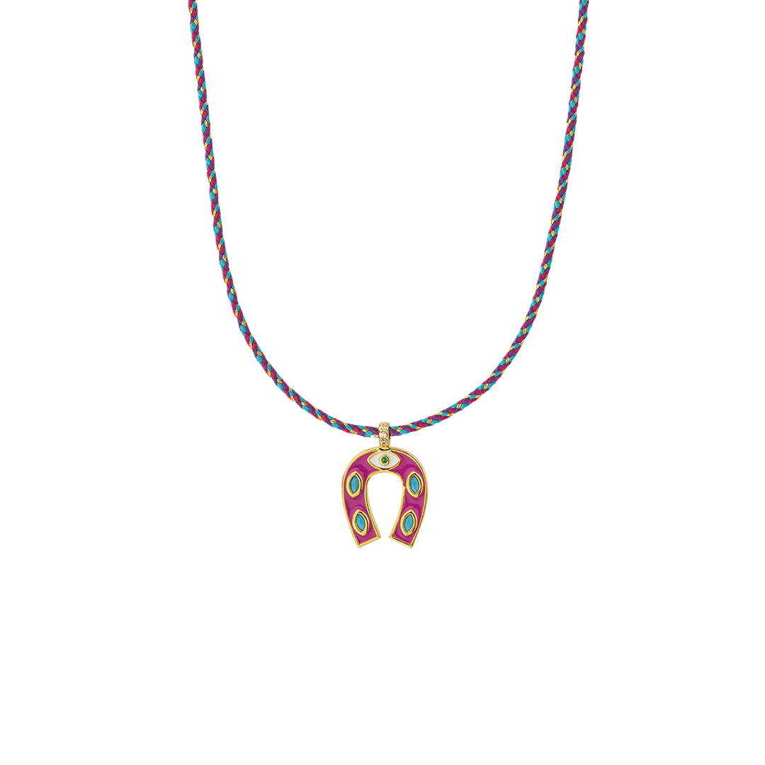Collar herradura ojo y cordón