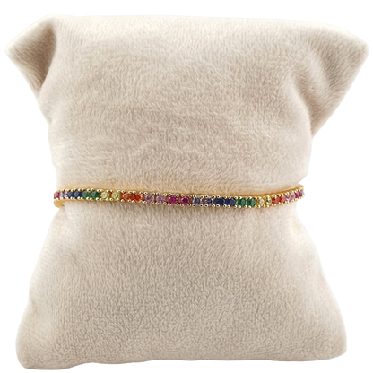 Pulsera brazalete tennis con circonias