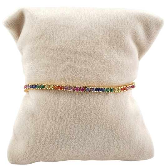 Pulsera brazalete tennis con circonias