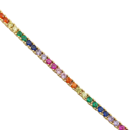 Pulsera brazalete tennis con circonias