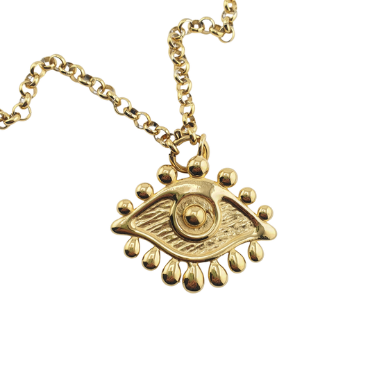 Cadena larga ojo y gotas