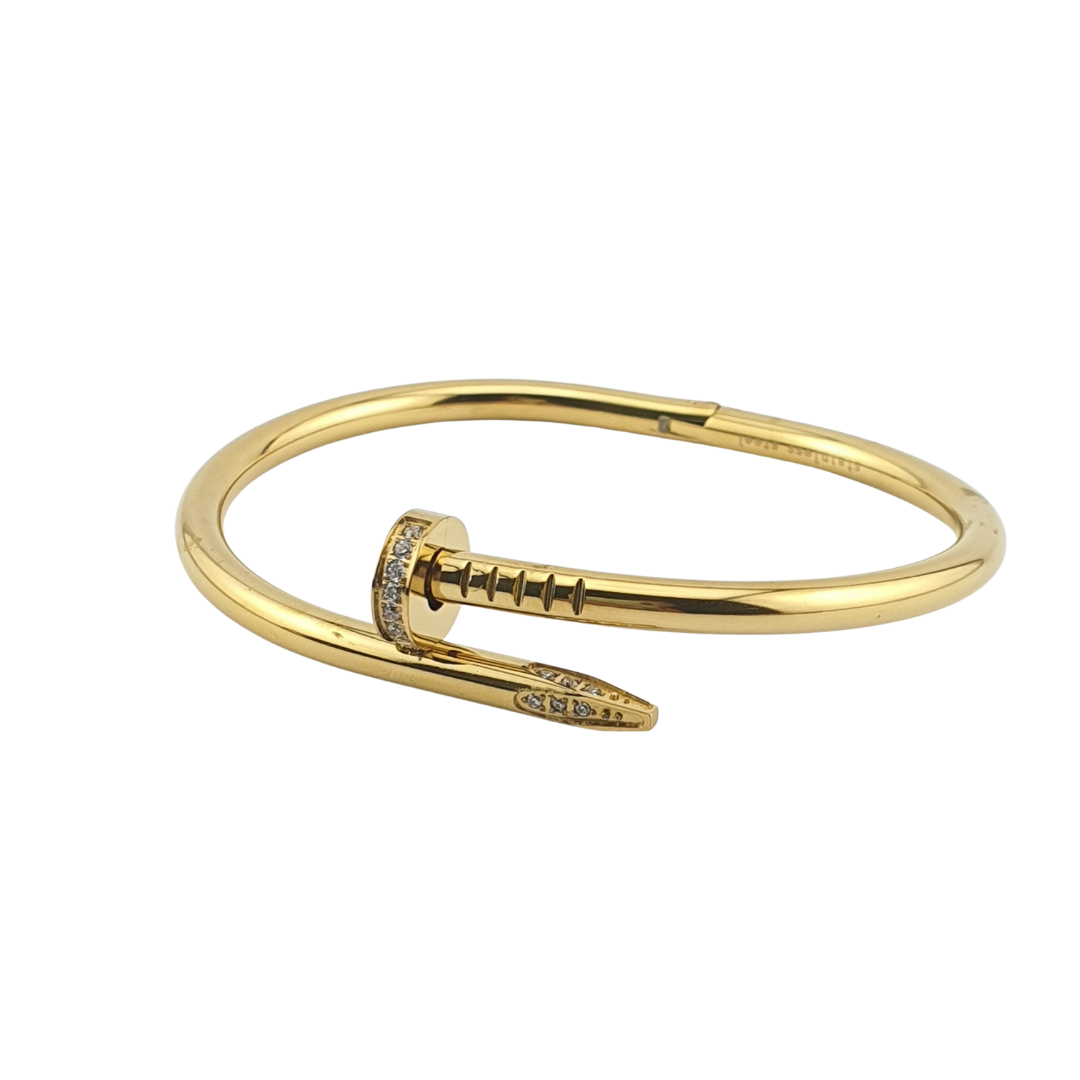 Pulsera brazalete clavo acero