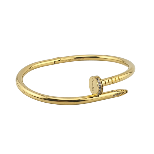 Pulsera brazalete clavo acero