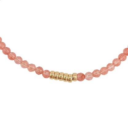 Collar de cristal con 6 donas