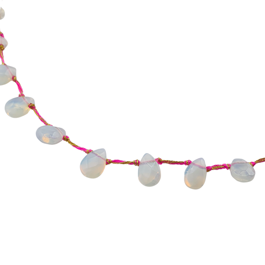 Collar gotas moon stone