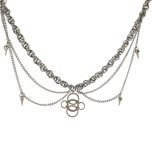 Choker flor y spikes