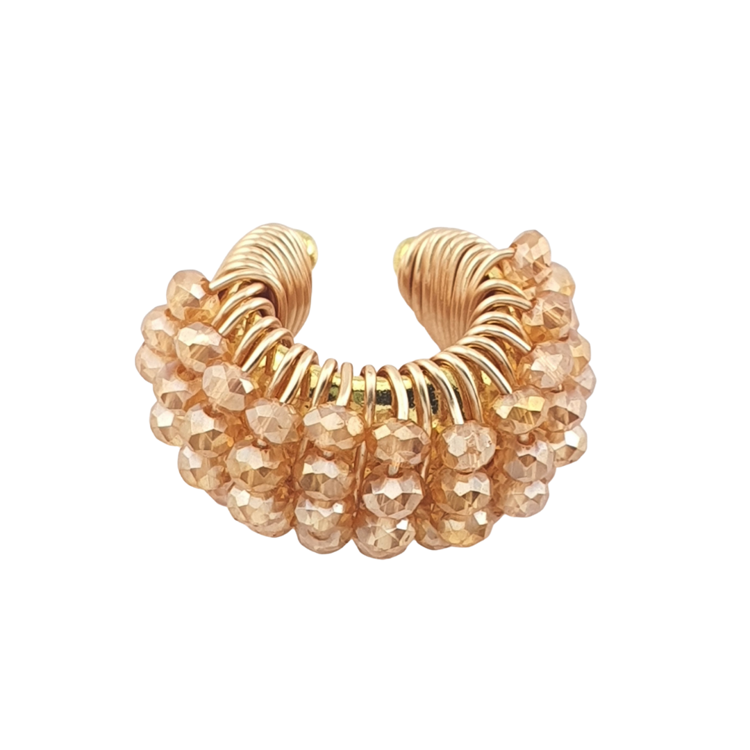 Cuff cristales cuadrado