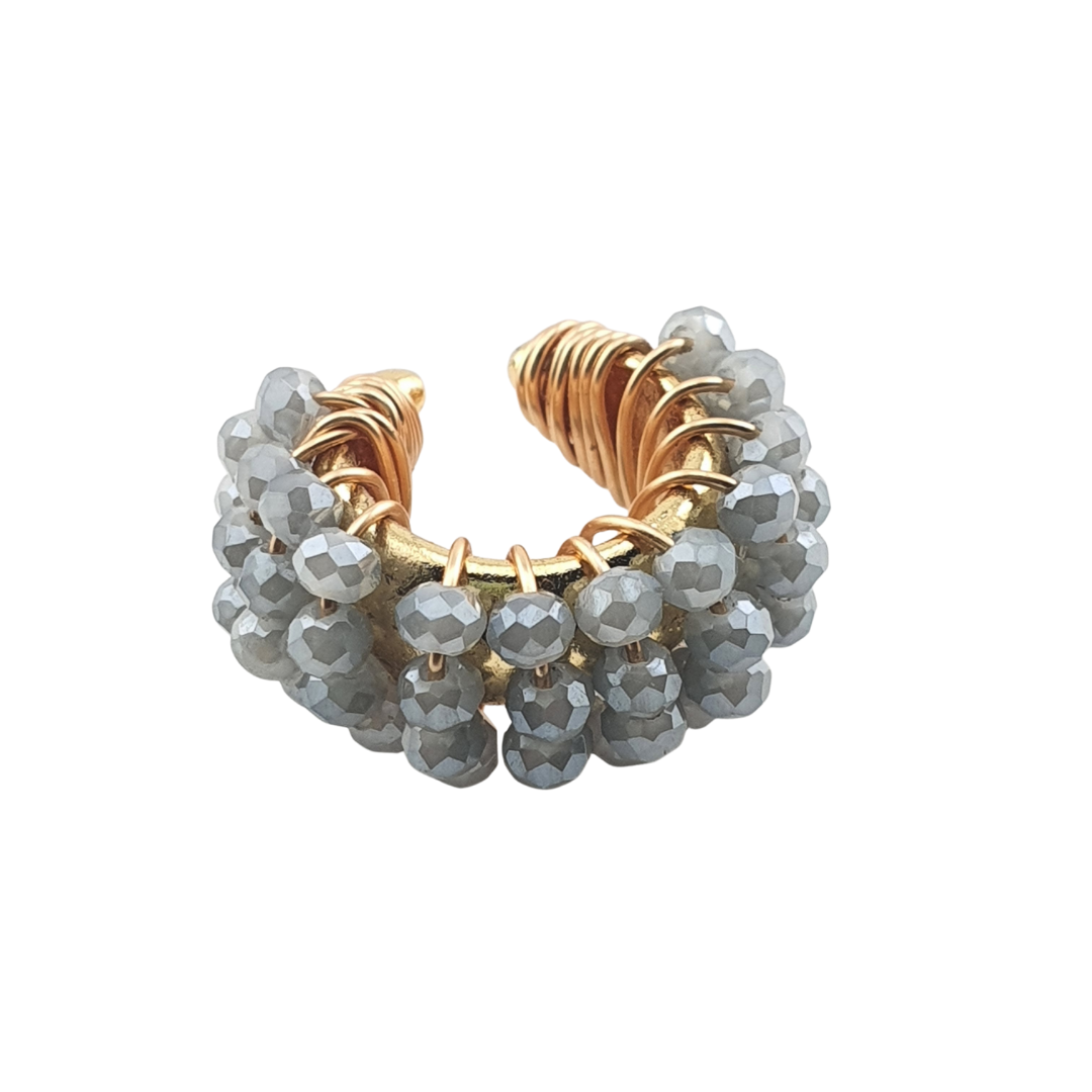 Cuff cristales cuadrado