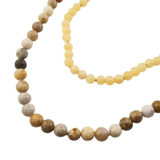 Collar doble y broche