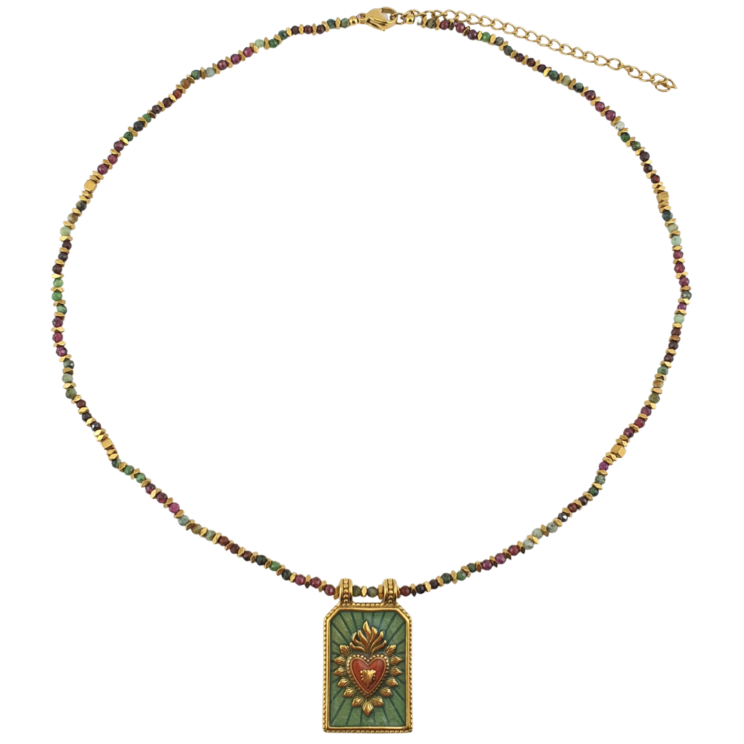 Collar placa sagrado