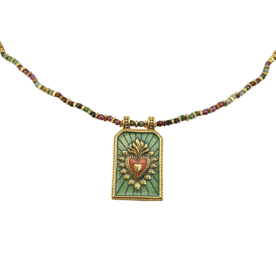 Collar placa sagrado