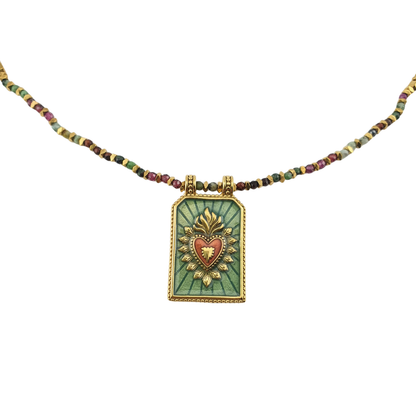 Collar placa sagrado