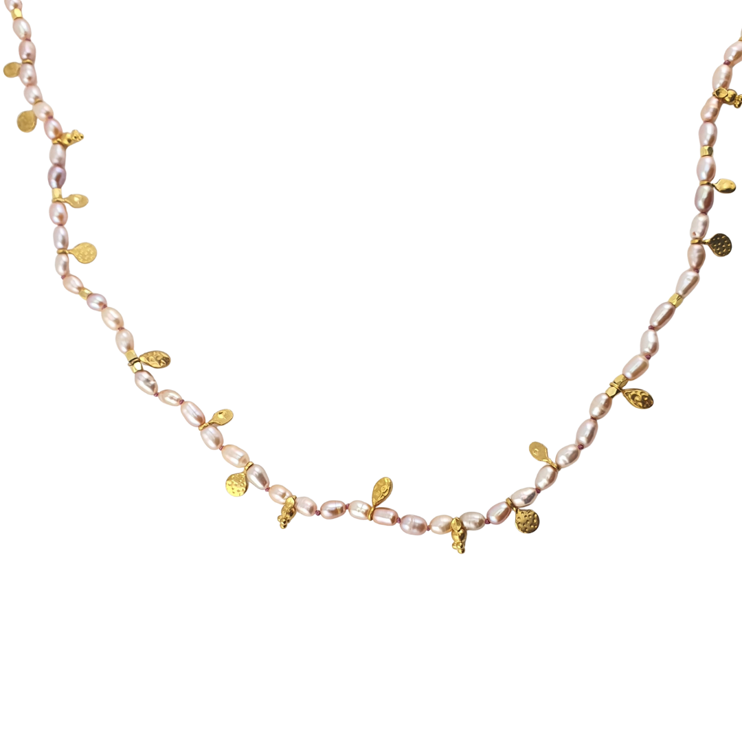 Collar largo perla rio