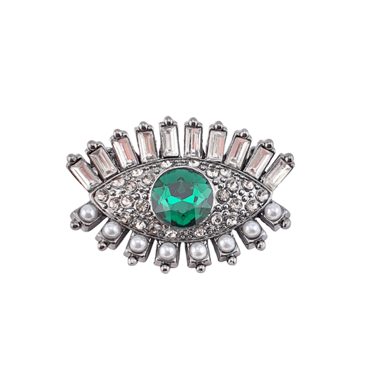 Broche ojo verde