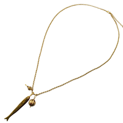 Collar pez 2 sonajas