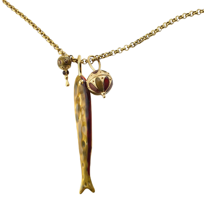 Collar pez 2 sonajas