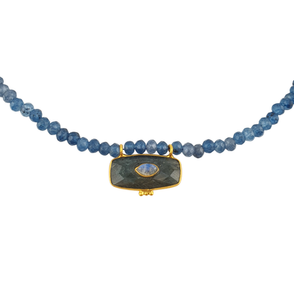 Collar jade azul