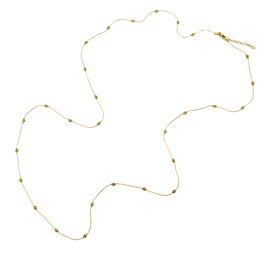 Collar largo cristales 1 tono