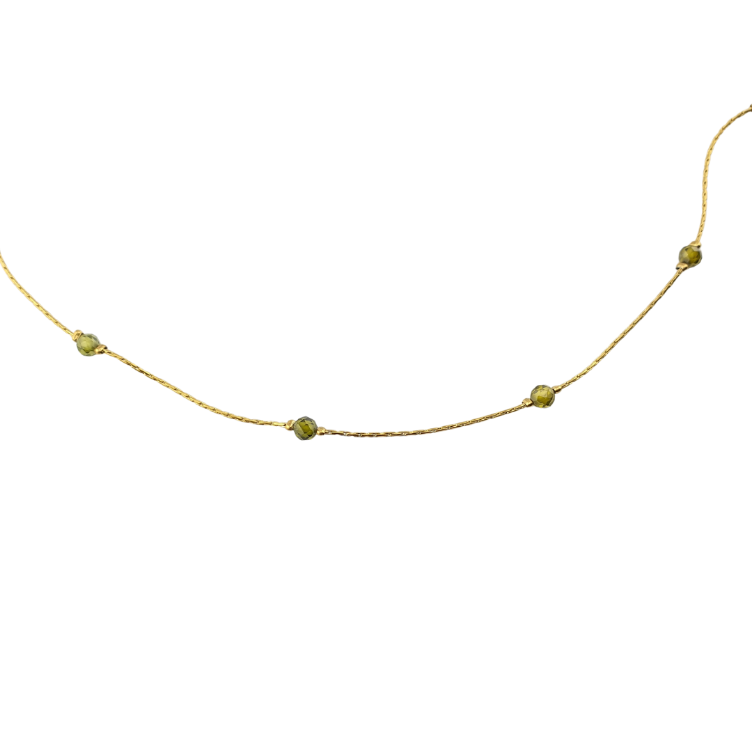 Collar largo cristales 1 tono