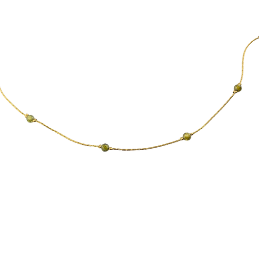 Collar largo cristales 1 tono