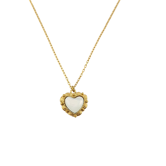 Cadena corazon 2 caras