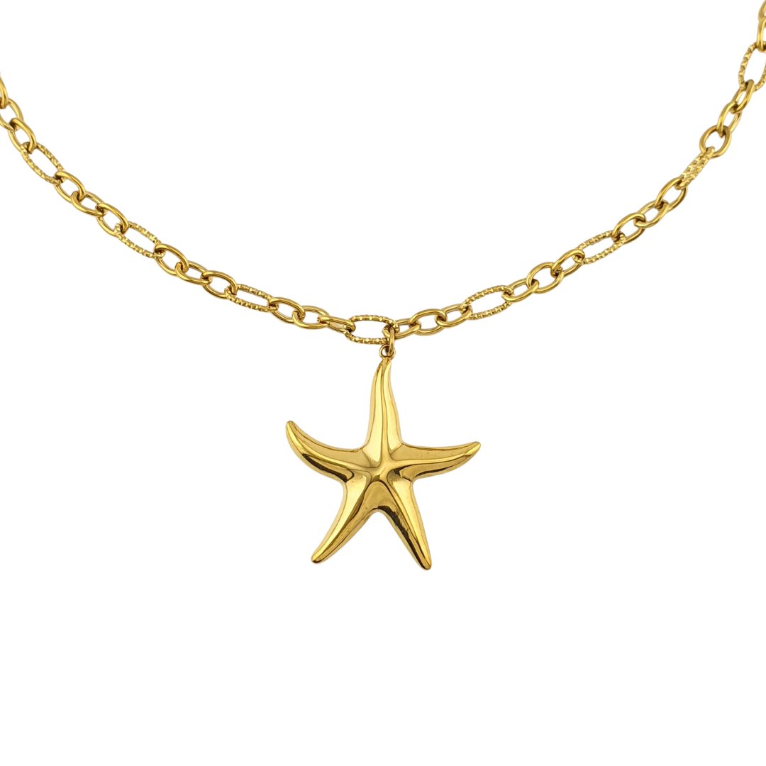 Cadena estrella de mar lisa