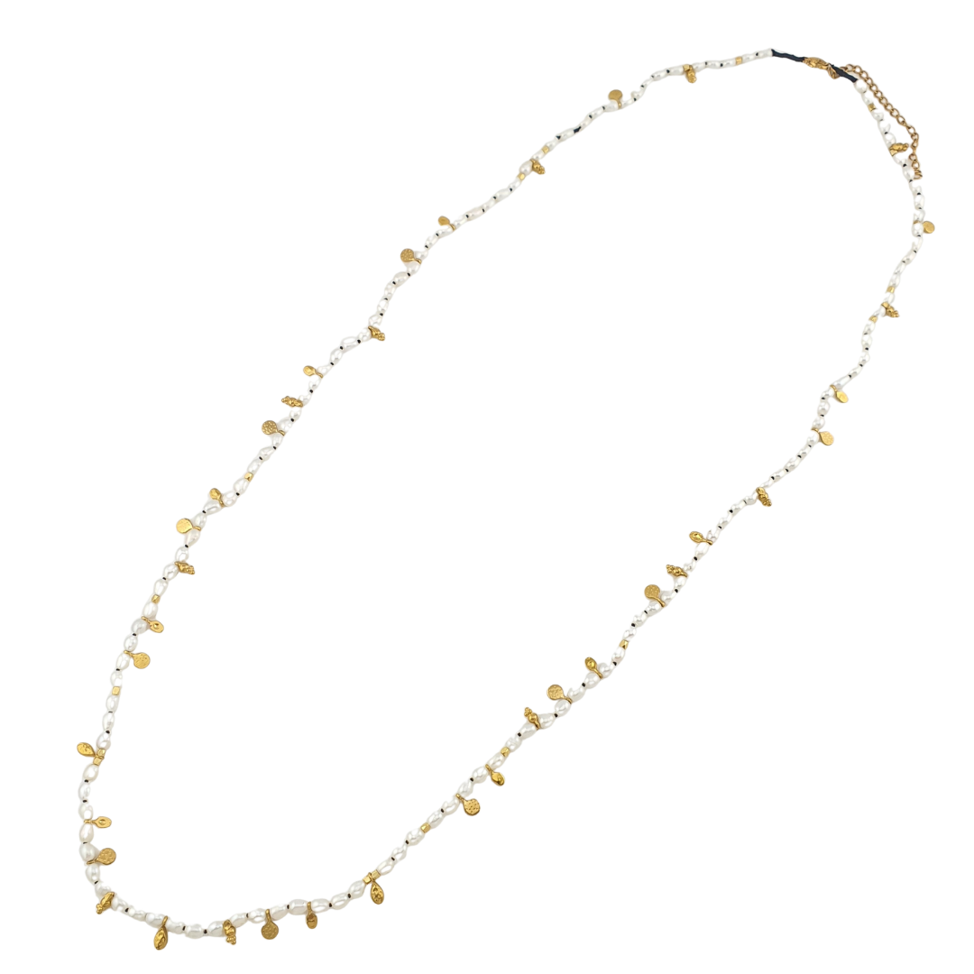 Collar largo perla rio