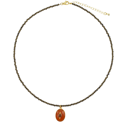 Collar prenita verde