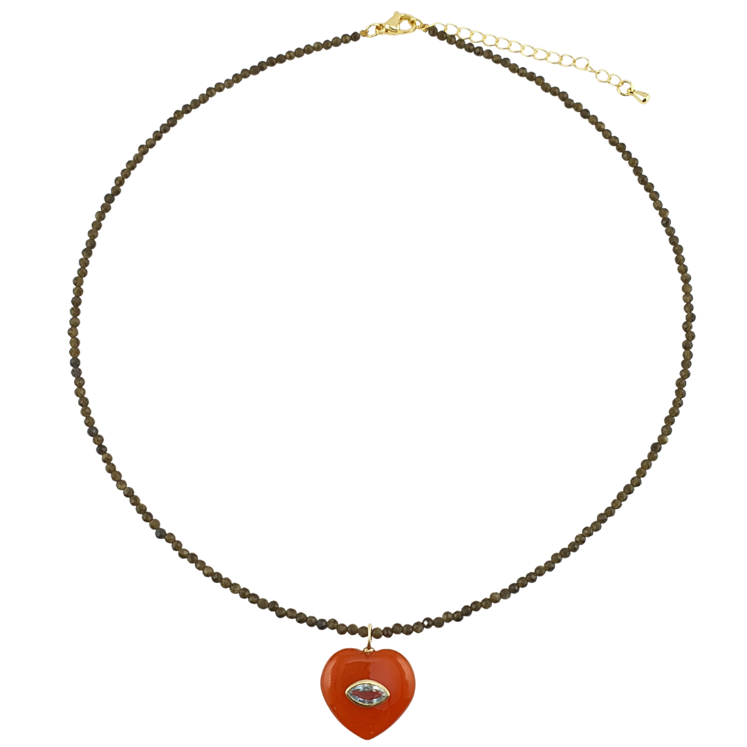 Collar prenita verde