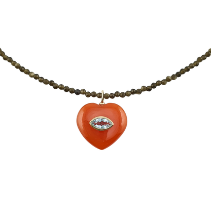 Collar prenita verde