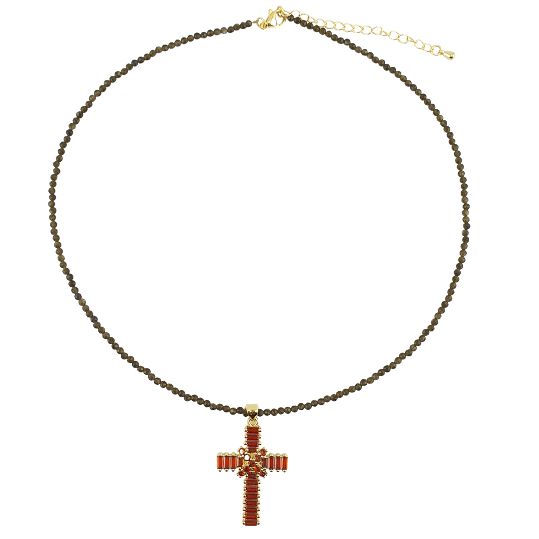 Collar prenita verde