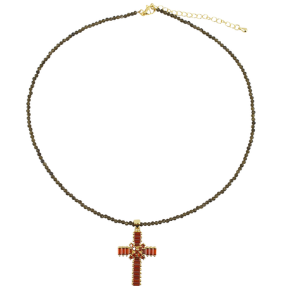 Collar prenita verde