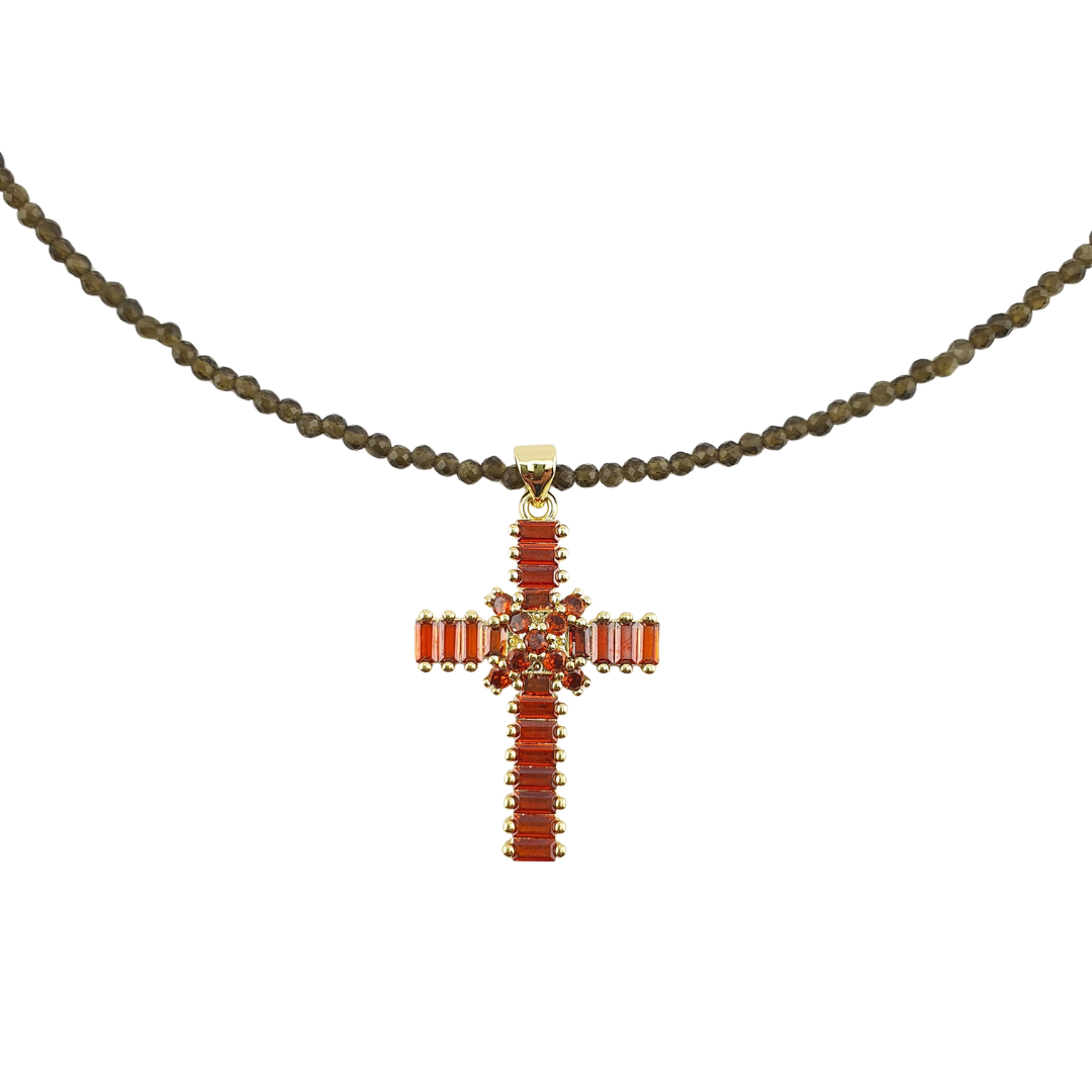 Collar prenita verde