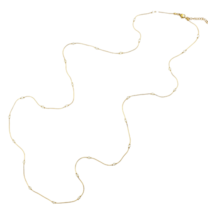 Collar largo cristales 1 tono