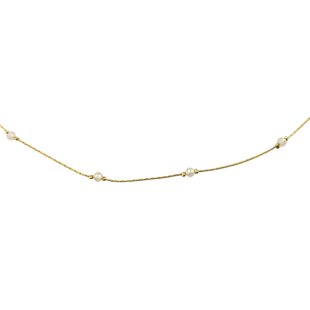 Collar largo cristales 1 tono