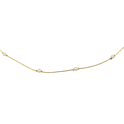 Collar largo cristales 1 tono