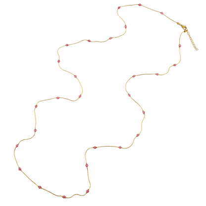 Collar largo cristales 1 tono