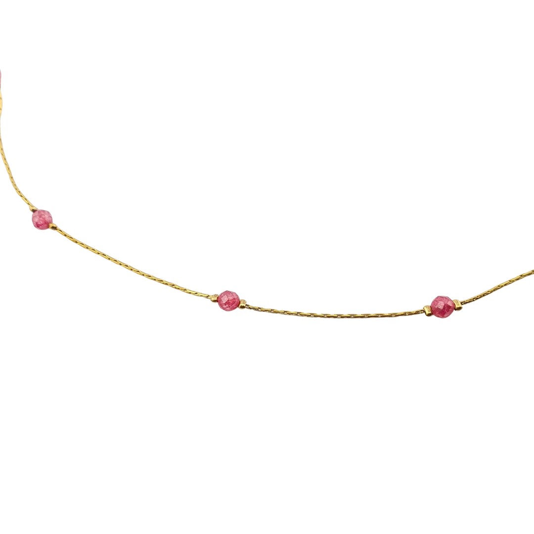 Collar largo cristales 1 tono